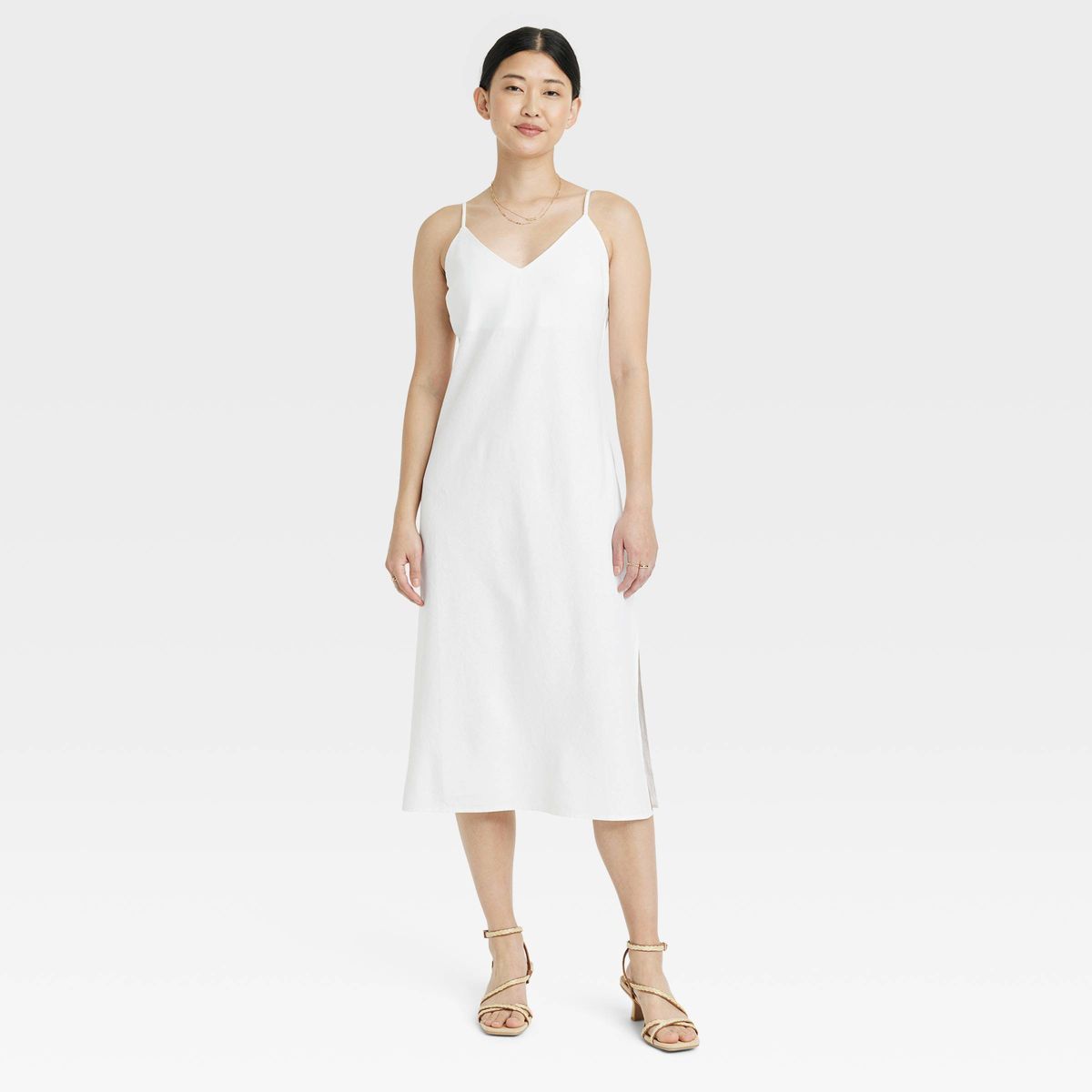 Women's Linen Slip Dress - A New Day™ | Target