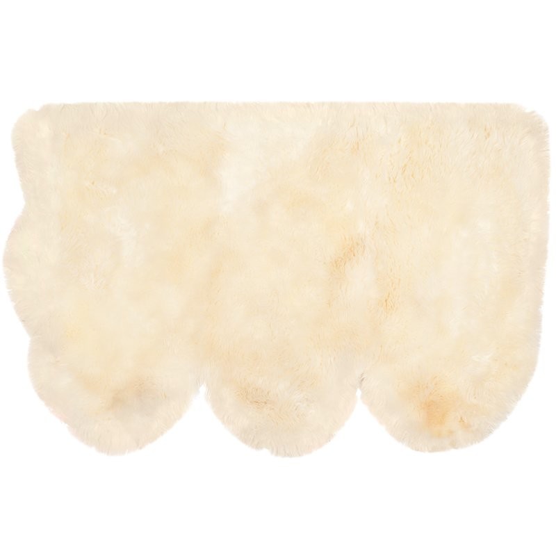 Allison Handwoven Sheepskin White Area Rug | Wayfair North America