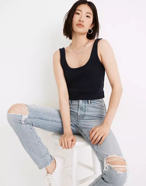 Clemence Cropped Sweater Tank | Madewell
