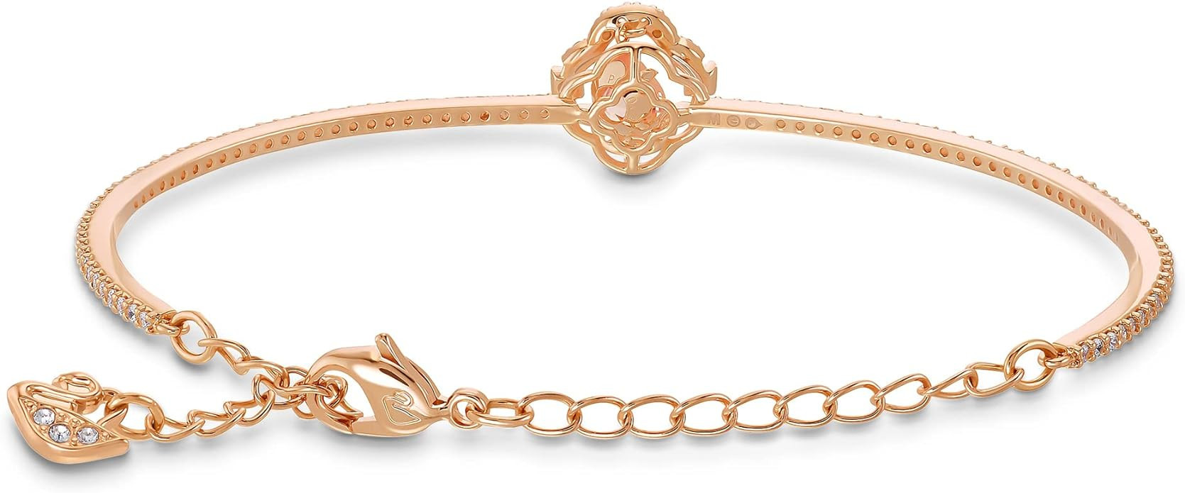 SWAROVSKI Sparkling Dance Clover Necklace, Earrings, and Bracelet Jewelry Collection, Rose Gold T... | Amazon (US)