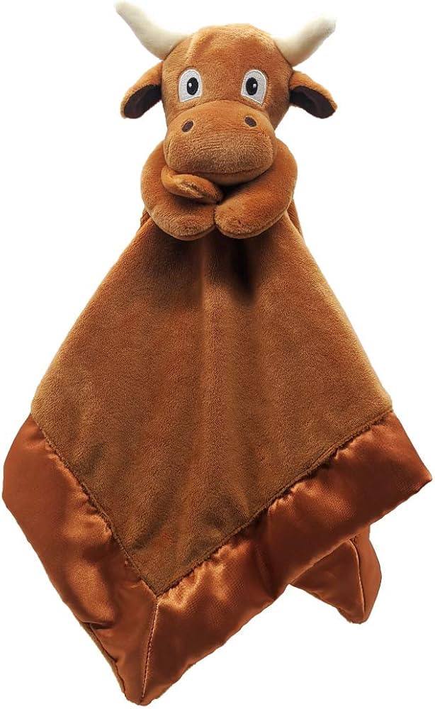 Longhorn Lovey Blanket for Baby | Large 20" x 20" Baby Lovey for Girls or Boys | Cute Longhorn Se... | Amazon (US)
