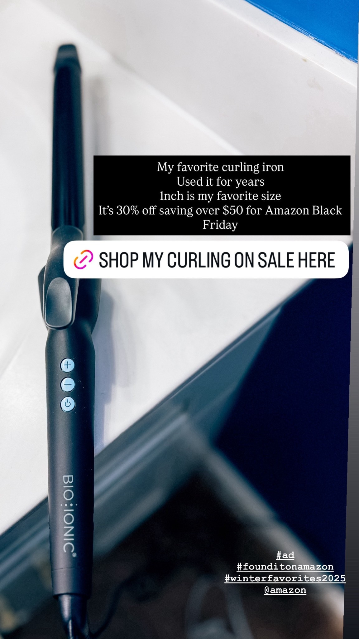 Shop my curling iron on sale for Black Friday sales on Amazon #ad #amazon #founditonamazon #winterfavorites2025

#LTKBeauty #LTKCyberWeek #LTKSaleAlert