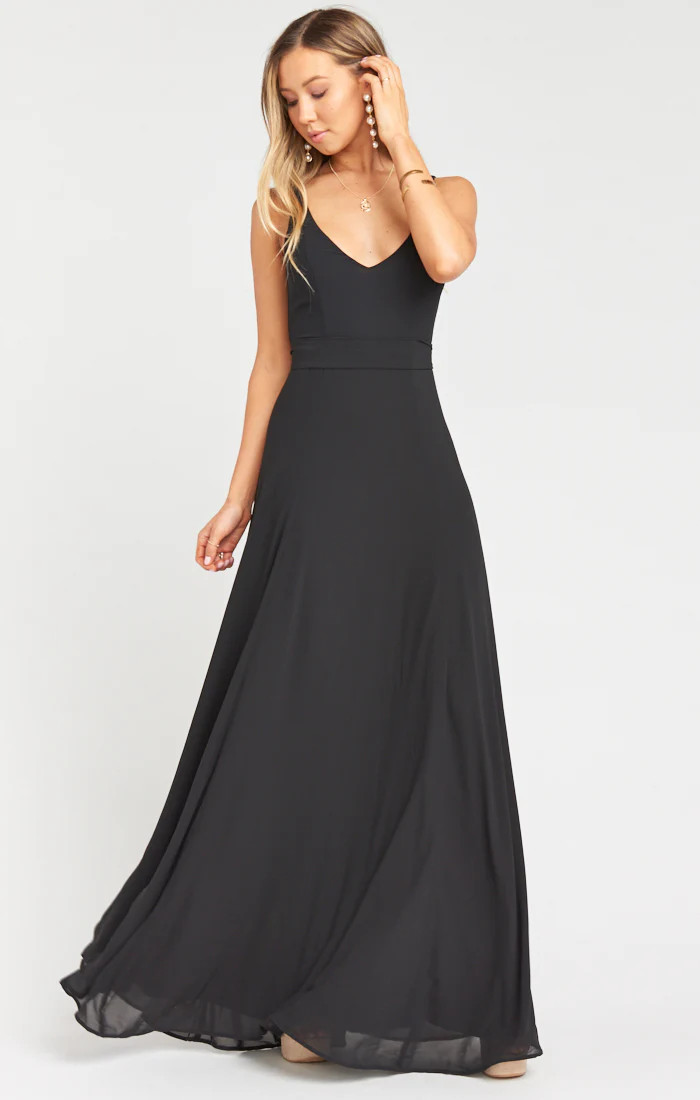 Jenn Maxi Dress ~ Black Chiffon | Show Me Your Mumu