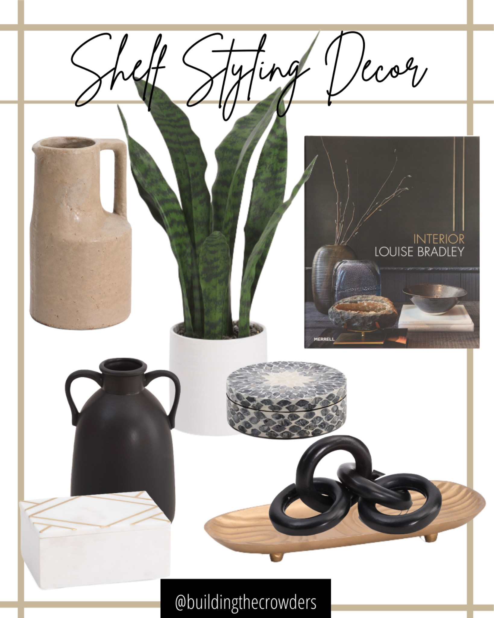 Shelf styling decor from T.J. Maxx

#LTKhome #LTKunder100