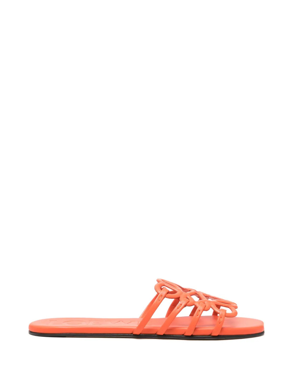 LOEWE leather sandals - Orange | Farfetch Global