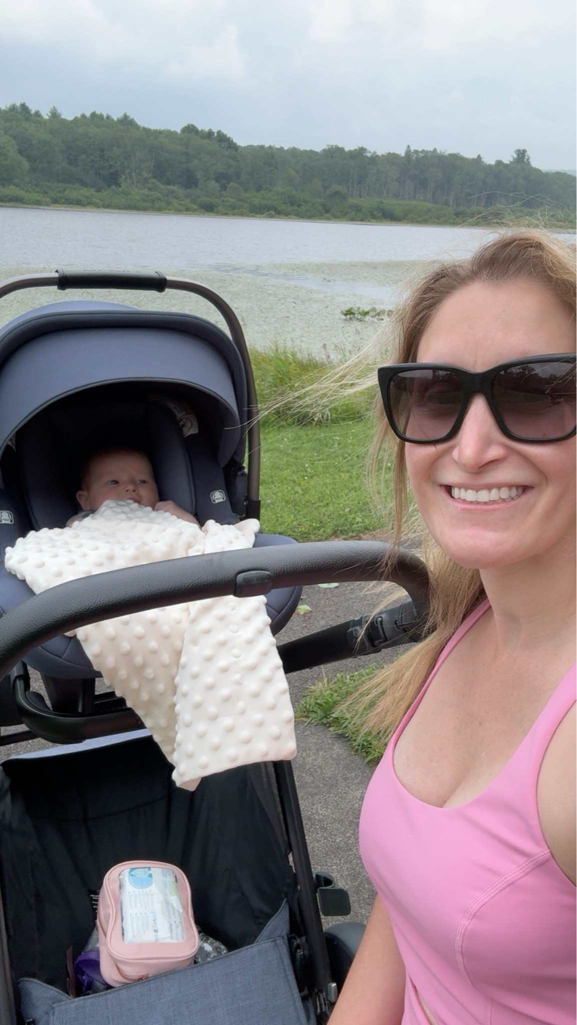 We visited a new park today! It was quiet and so nice!