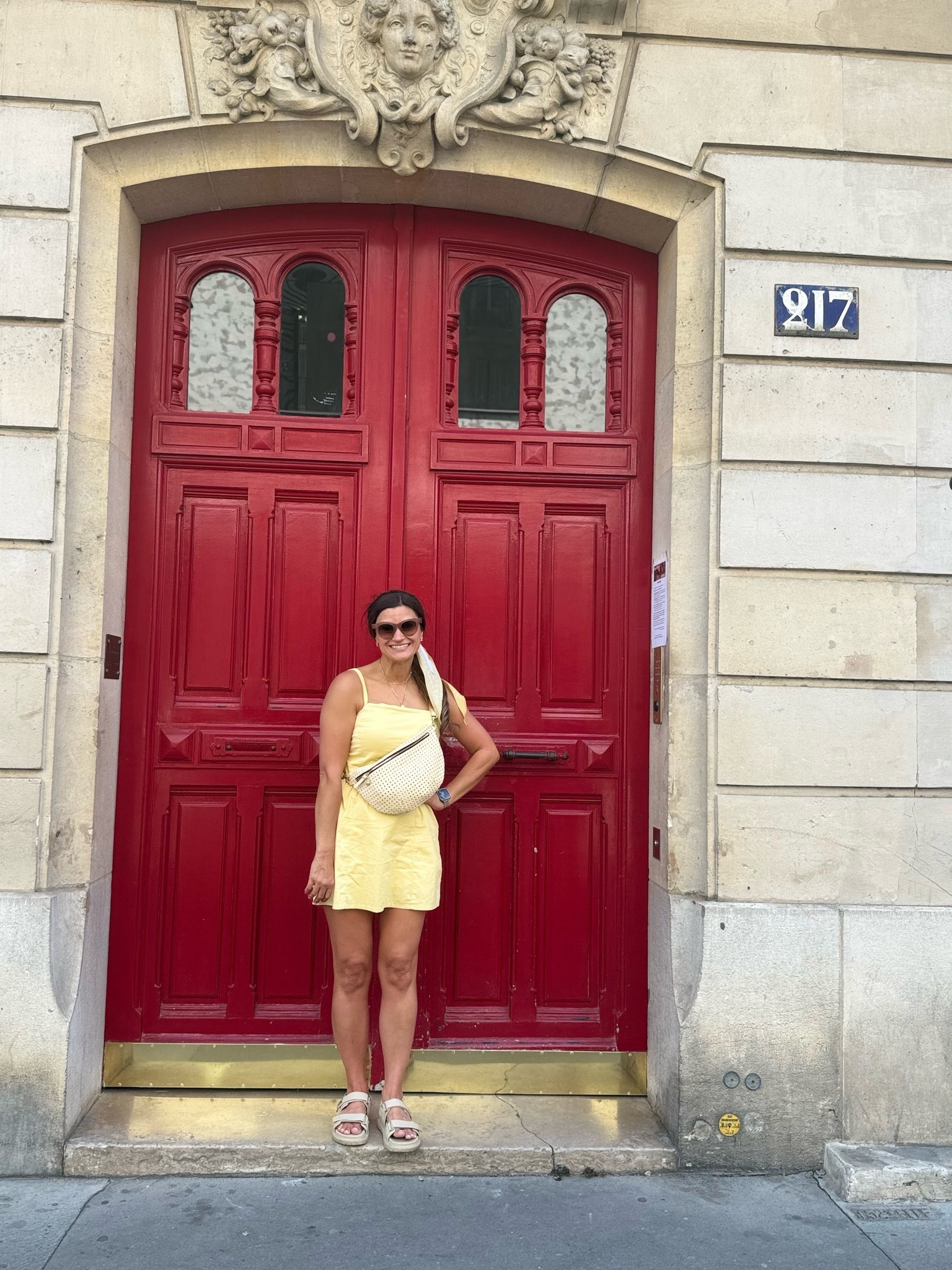 Yellow dress I wore in Paris