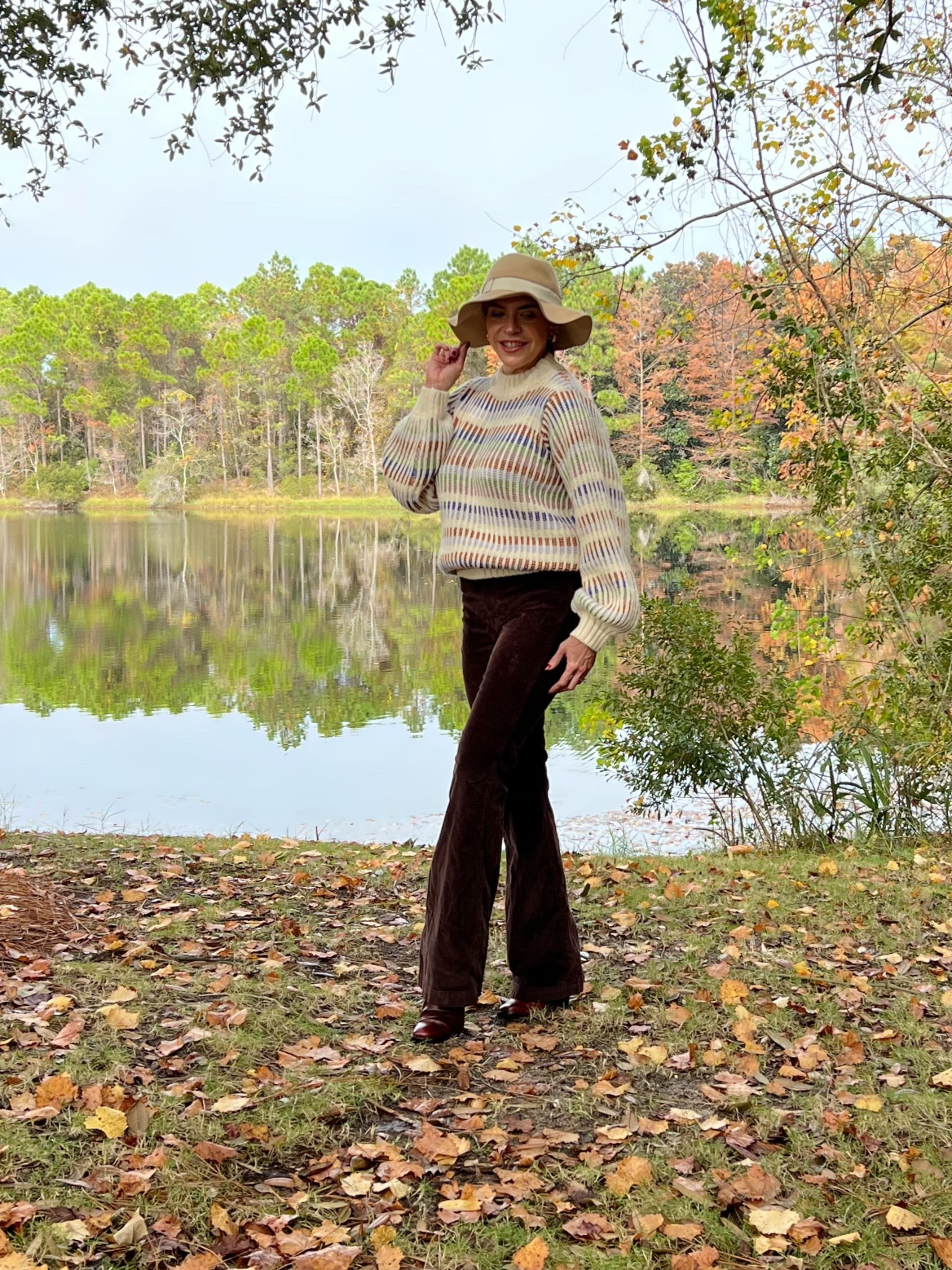 Stepping into sweater-weather serenity 🍂✨ Nothing like soft knits, rich corduroy, and a breeze off the water to make fall feel just right.
Left you a few styles like this gorgeous Line & Dot one. Happy sweater weather! 

#FallStyle #CozySeason #OutfitInspo #SweaterWeather #CorduroyCrush #FallFashion #OOTD #StyleDiaries #AutumnVibes #WeekendWear #FashionInfluencer #ChicAndCozy #LookOfTheDay #LakeLife #NeutralStyle

#LTKHoliday #LTKPetite #LTKSeasonal