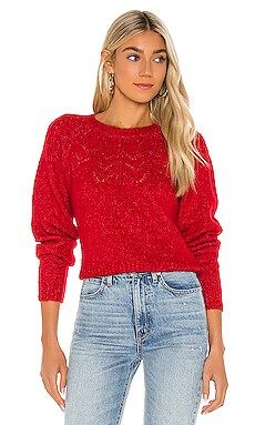 BB Dakota Turn Knit Up Sweater in Crimson Red from Revolve.com | Revolve Clothing (Global)