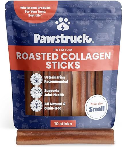 Pawstruck All Natural 5-6" Roasted Collagen Sticks for Dogs - Low Odor & Long Lasting Alternative... | Amazon (US)