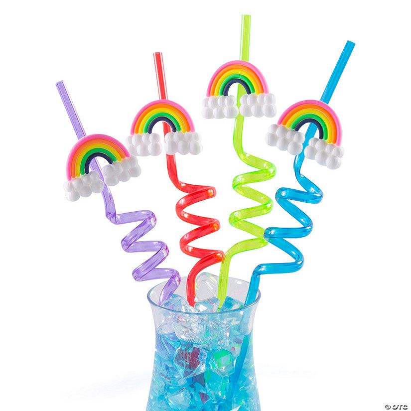 Rainbow Silly Straws - 12 Pc. | Oriental Trading Company