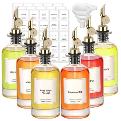 Olive Oil Dispenser Bottle For Kitchen, Glass Oil Bottle Set Of 6, Coffee Syrup Dispenser,Glass Oil Container With Metal Pourer,Funnel,56 Waterproof L | Wayfair North America
