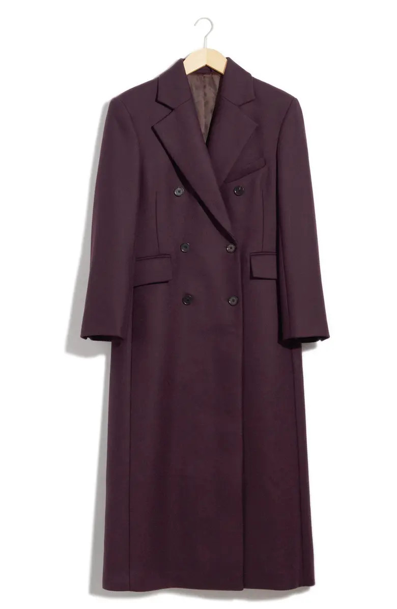 & Other Stories Longline Wool Blend Coat | Nordstrom | Nordstrom