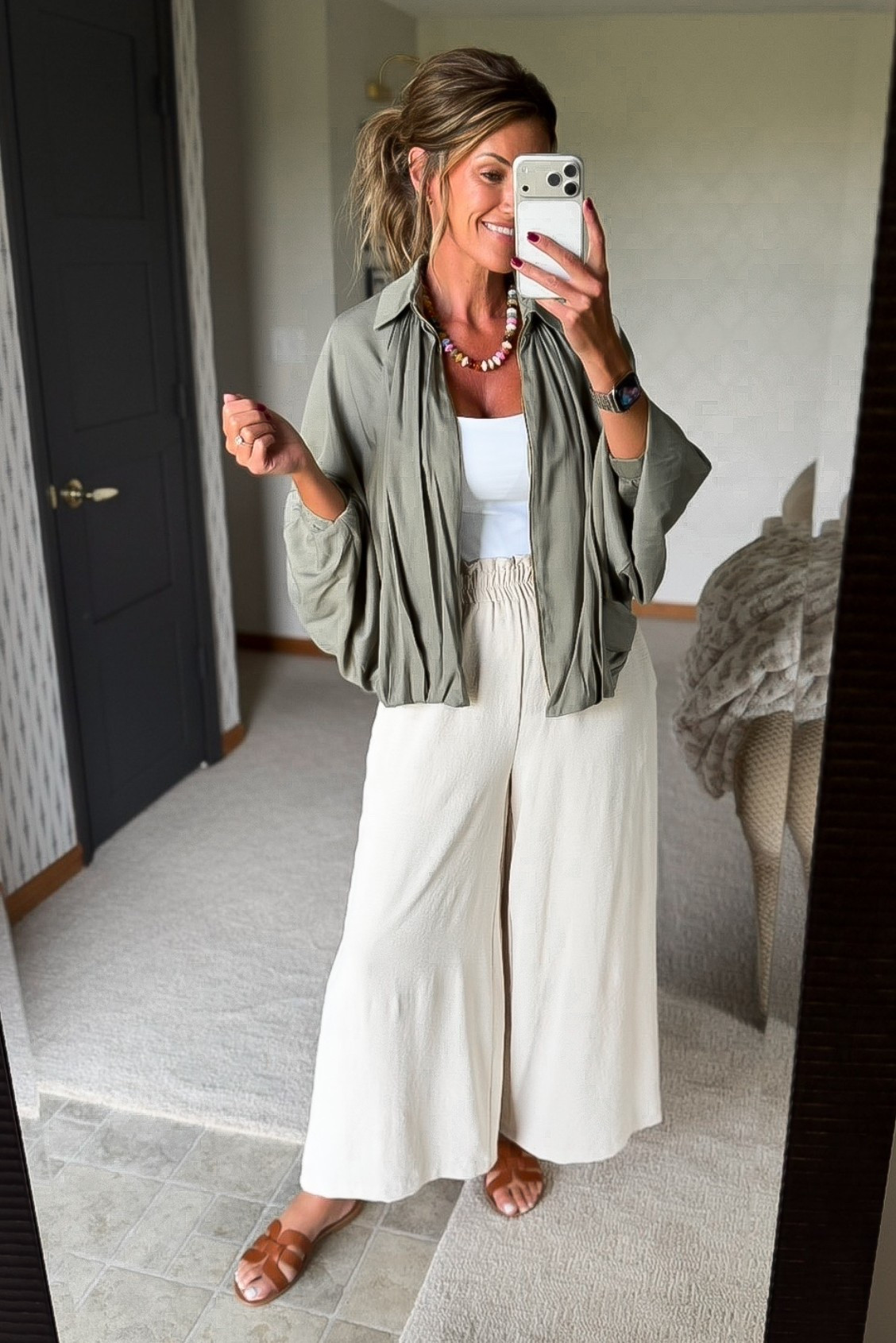 My favorite jacket from last Fall is BACK!! The easiest way to elevate any outfit. 
Jacket/ small (runs roomy)
Tank/ medium
Pants/ medium

#LTKSeasonal #LTKOver40 #LTKootd