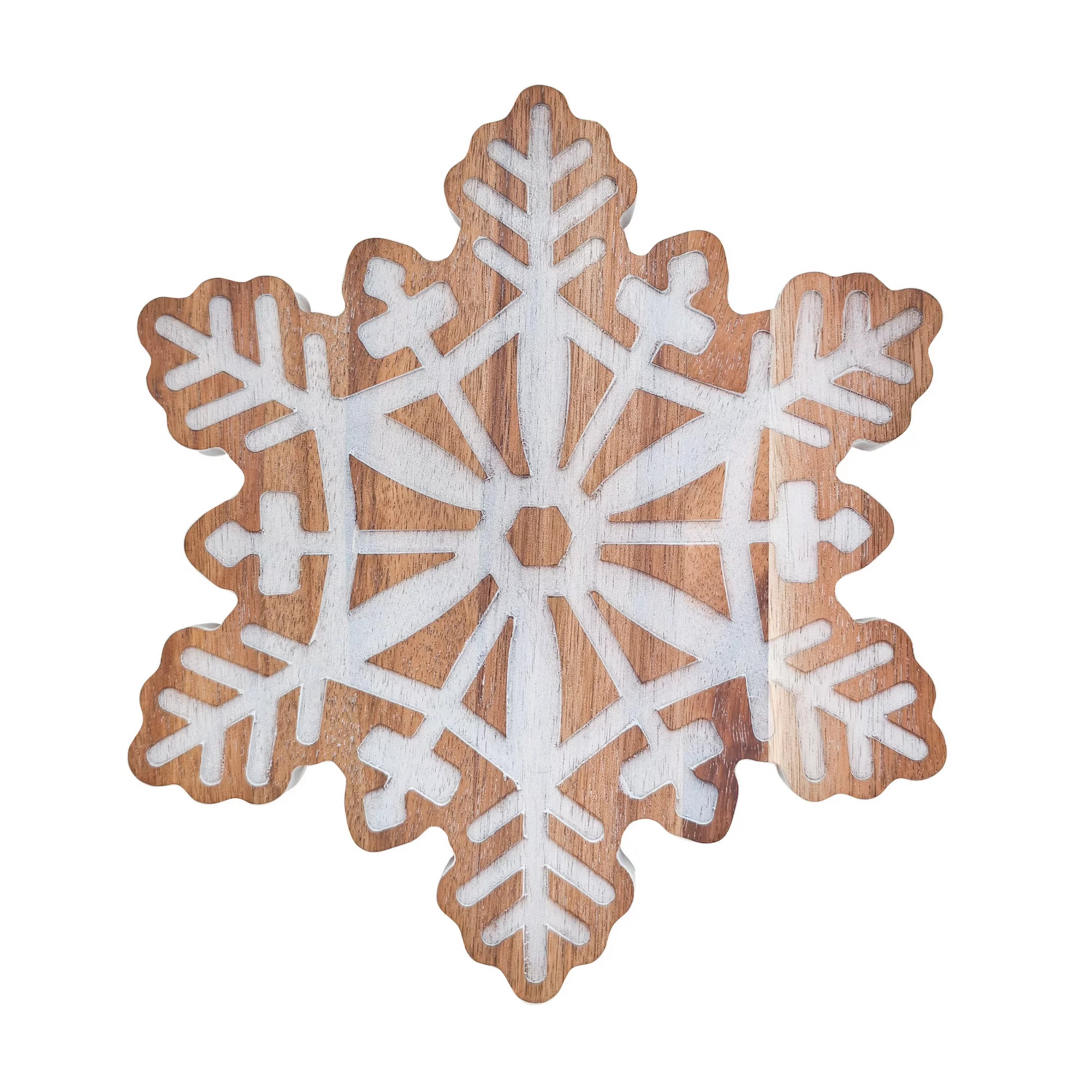 St. Nicholas Square® Snowflake Wood Trivet | Kohl's