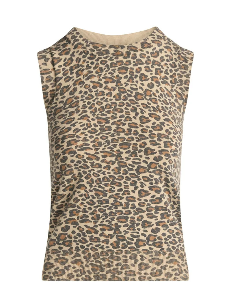Time and Tru Women's Fine Gauge Sweater Tank Top, Lightweight, Sizes XS-XXXL - Walmart.com | Walmart (US)
