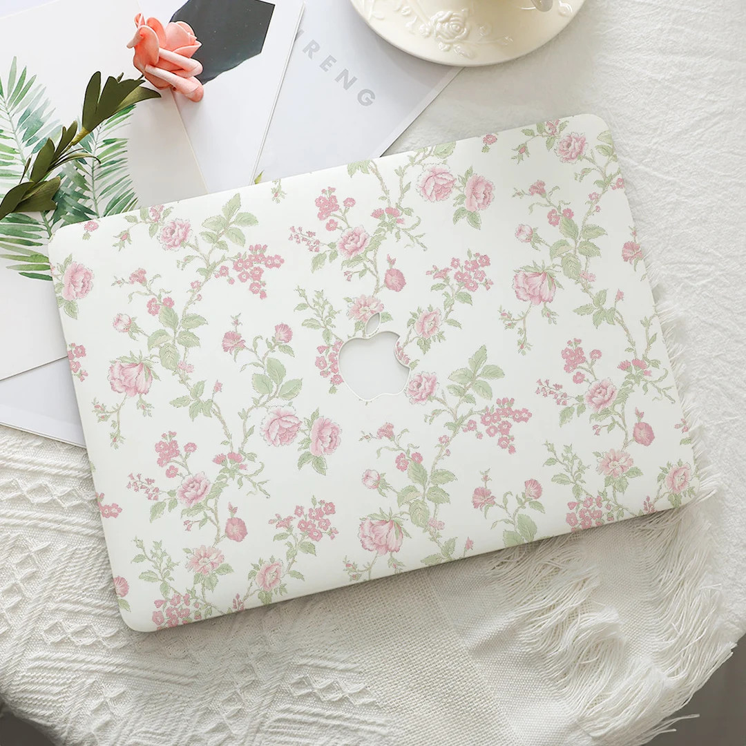 Pink Flowers Aesthetic MacBook Hard Protective Case Laptop Cover for 2026 Neo 13 Air 15/13/11 Mac... | Etsy (DACH)