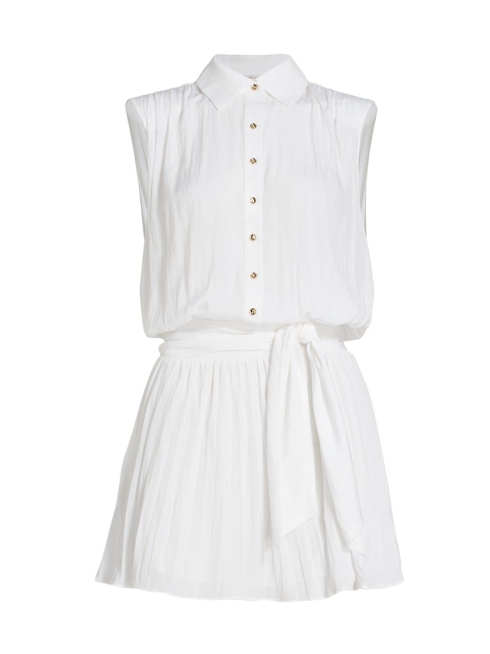 Peyton Tie-Waist Sleeveless Shirtdress | Saks Fifth Avenue