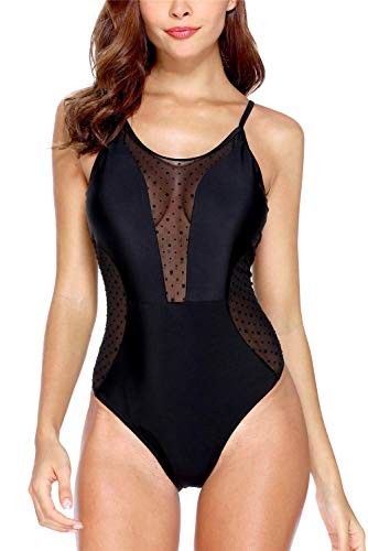 CharmLeaks Women's Mesh One Piece Swimsuit Backless Monokini Bathing Suit | Amazon (US)