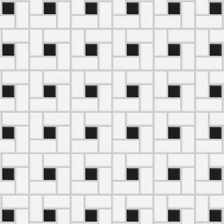 Merola Tile Spiral Black and White 12-1/2 in. x 12-1/2 in. Porcelain Mosaic Tile (11.1 sq. ft./Ca... | The Home Depot