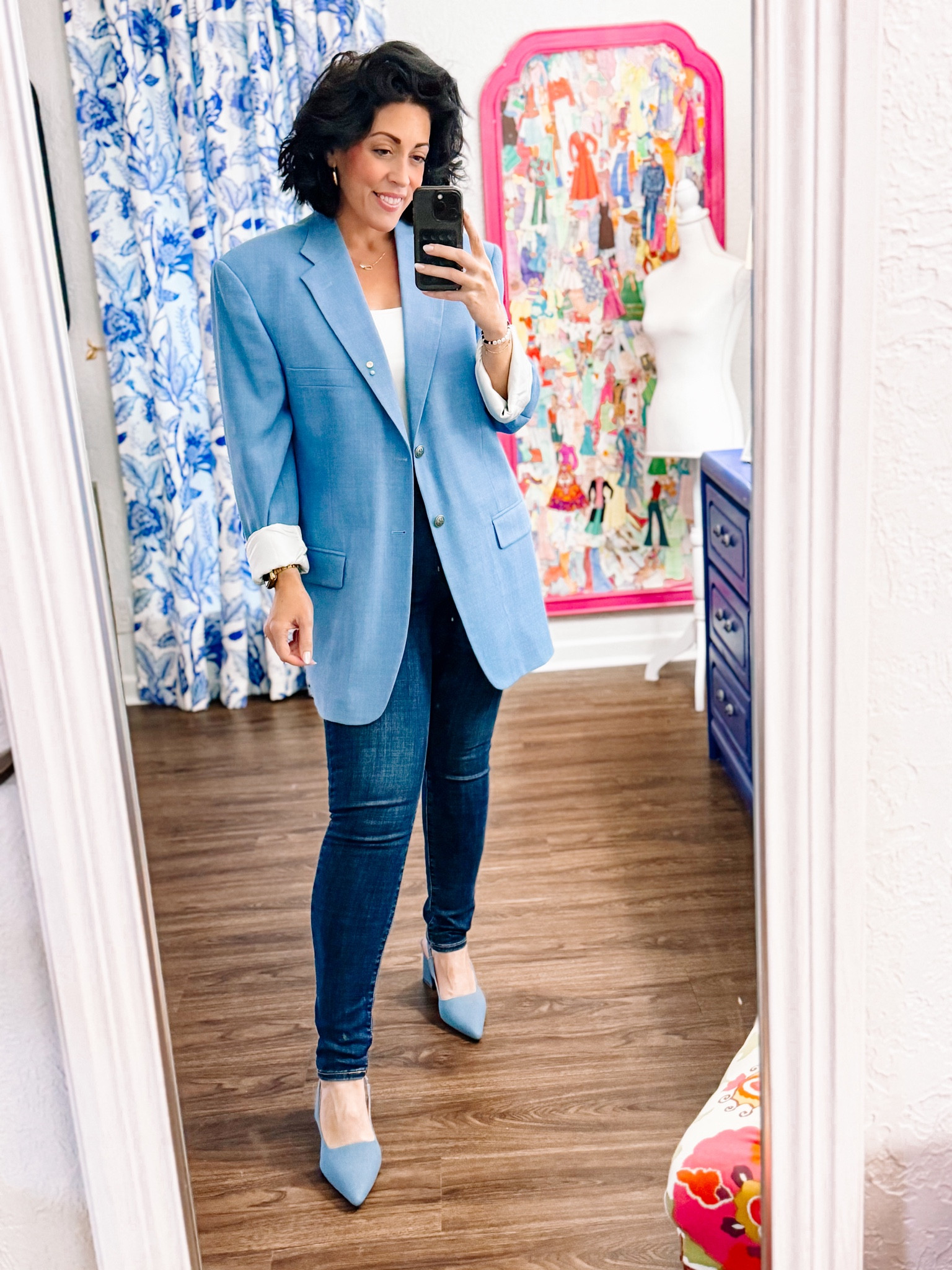 Date night at the theatre with my very favorite guy 🩵 and my grandfather’s blue blazer. Everything else is linked and I’ve linked similar blazers but this exact one is special 🥰

#LTKstyletip #LTKshoecrush #LTKmidsize