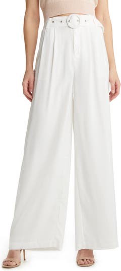 Belted High Waist Wide Leg Pants | Nordstrom