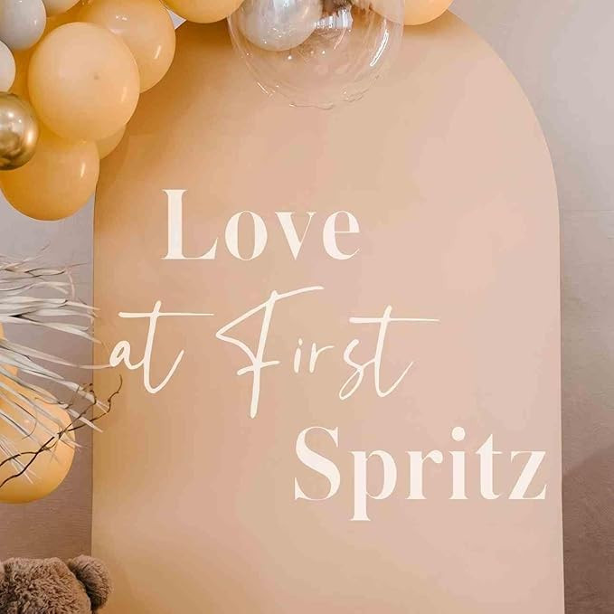 Love At First Spritz Decal,First Spritz Bar Decorations,Cocktail Wedding Party Decorations,Citrus... | Amazon (US)