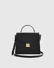 Italian Leather Top Handle Crossbody Satchel | Quince