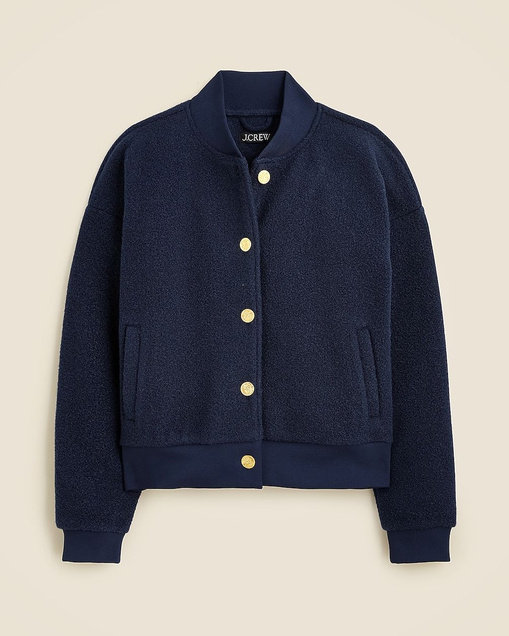 Bouclé bomber jacket | J. Crew US