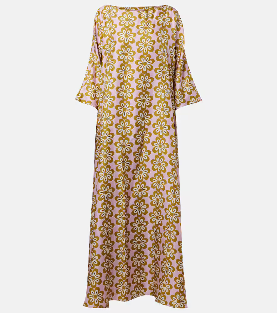 La DoubleJ Muumuu printed silk twill maxi dress | Mytheresa (US/CA)