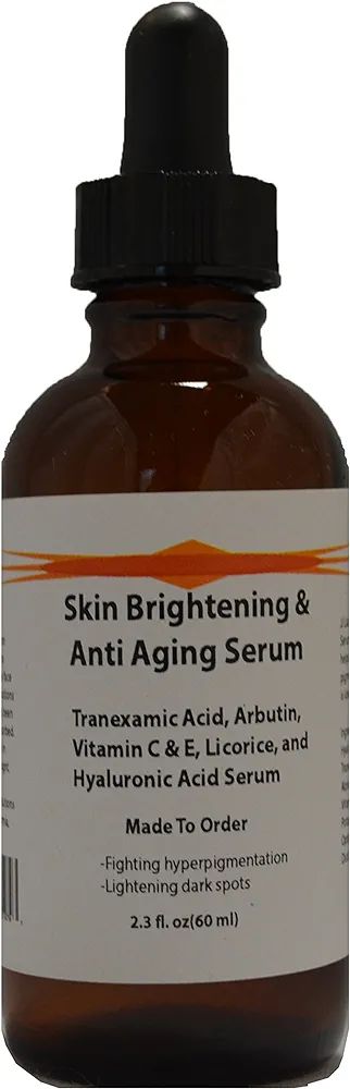Skin Brightening & Anti Aging Serum with Tranexamic Acid, Arbutin, Licorice, Hyaluronic Acid (2.3... | Amazon (US)