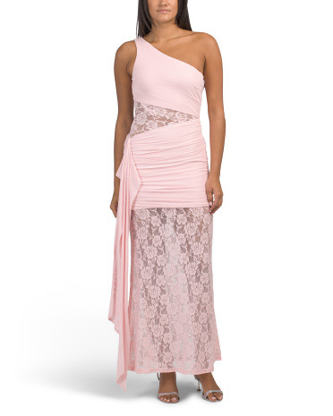 Luli Waist Sash Halter Neck Lace Maxi Dress | Casual Dresses  | Marshalls | Marshalls