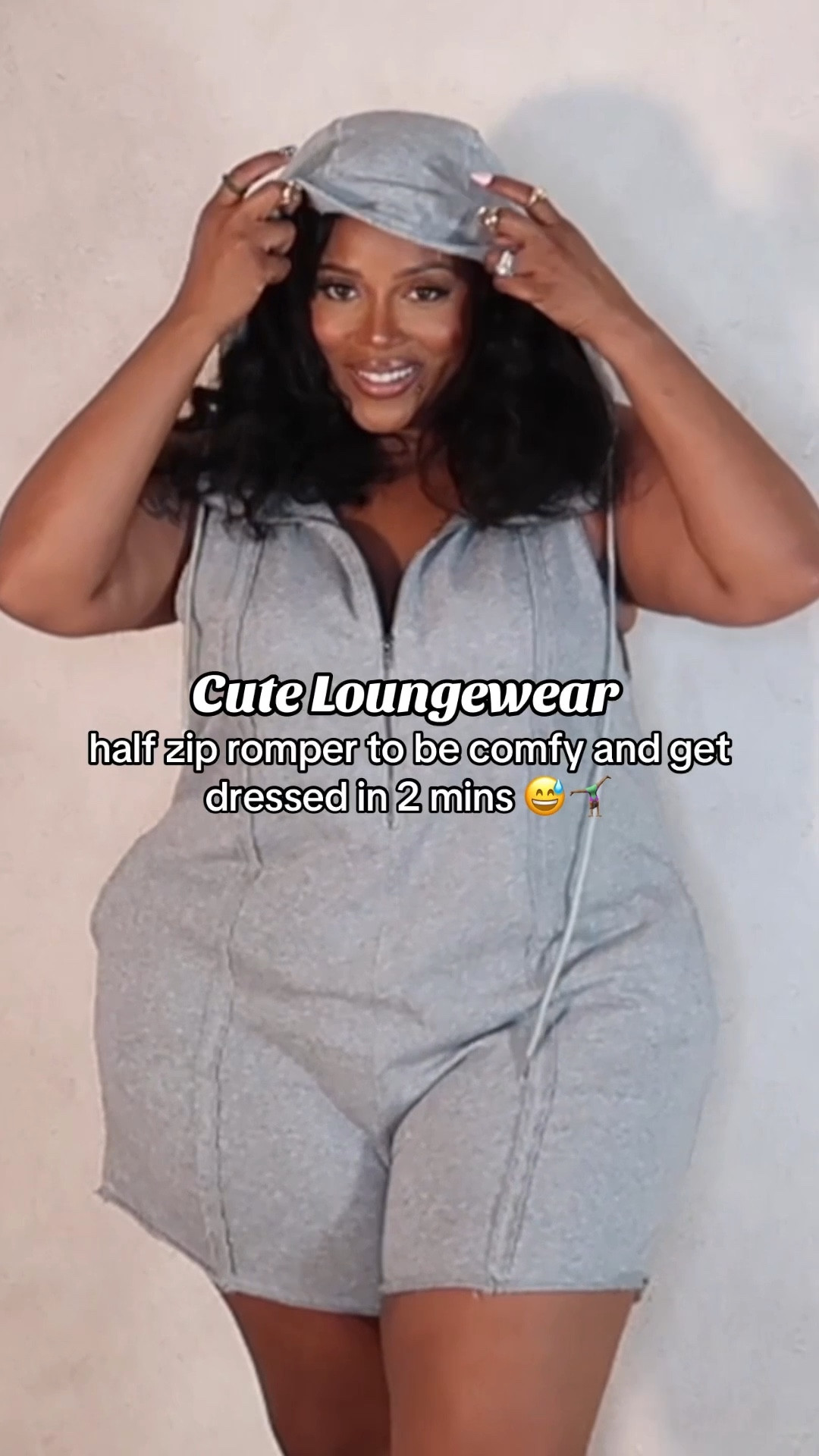 Cute oversized jumpsuit that can be worn over a swimsuit or as an outfit you can throw on and go! 🩶

Comfortable terry cloth material. Wearing size XXl for a very roomy oversized fit. Also LOVING the pockets and easy zipper #curvy #plussize 

#LTKPlusSize #LTKSeasonal #LTKFallSale