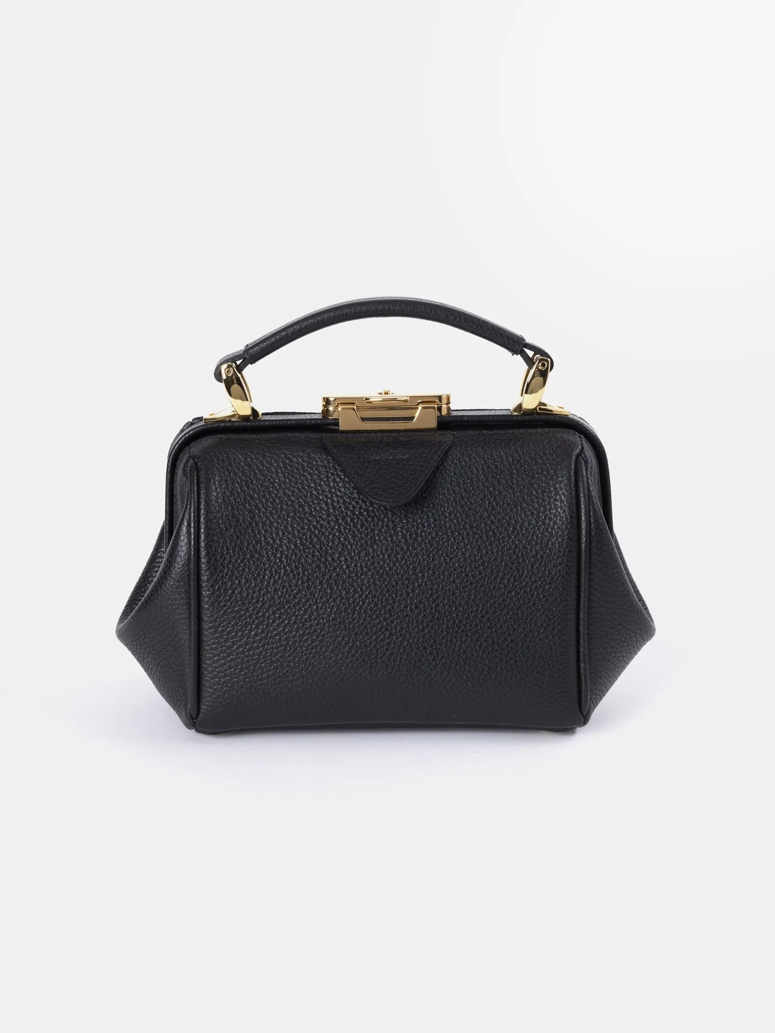 The Mini Sophie - Midnight Black Calf Grain | The Cambridge Satchel Company
