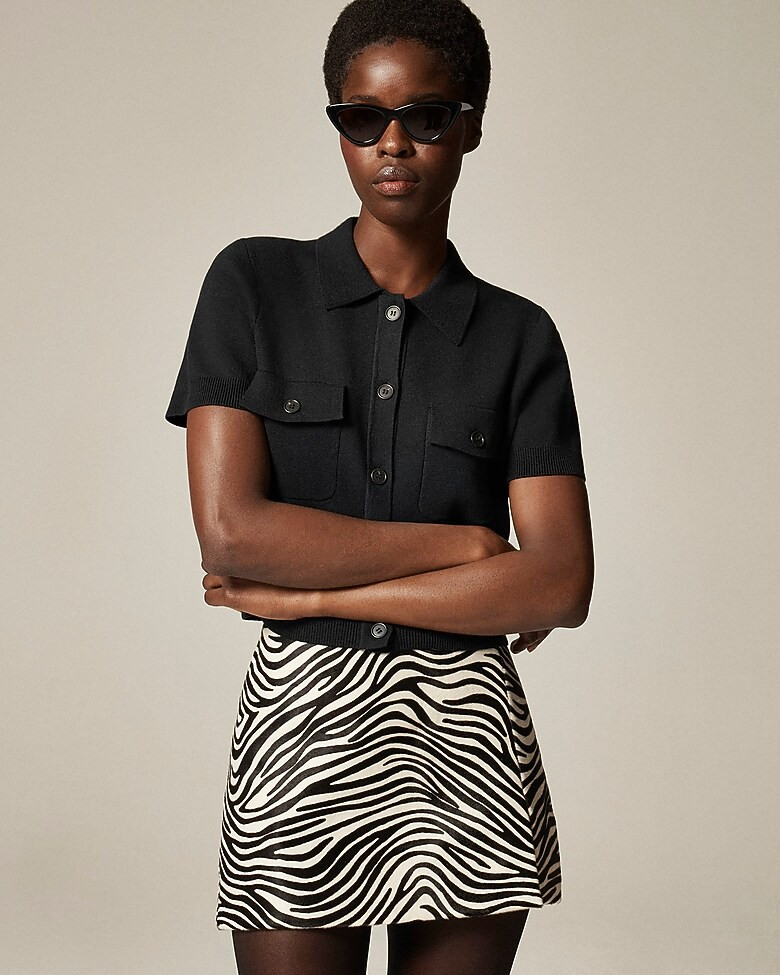 Short-sleeve pocket cardigan sweater | J. Crew US