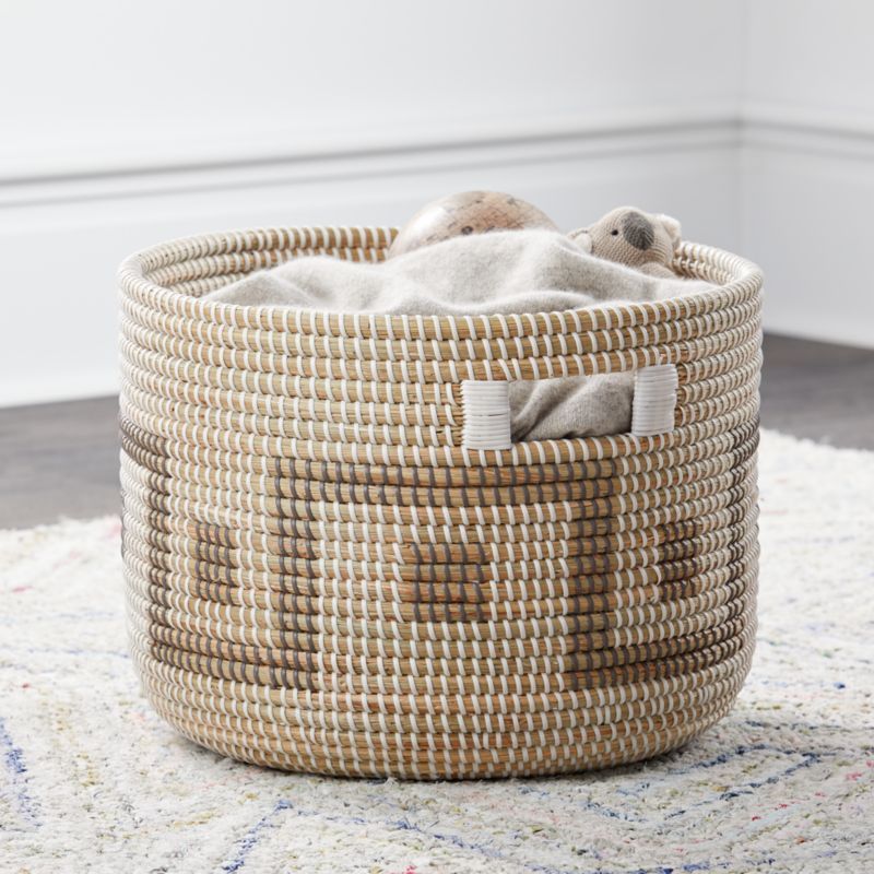 Woven Seagrass Toy Basket + Reviews | Crate & Kids | Crate & Barrel
