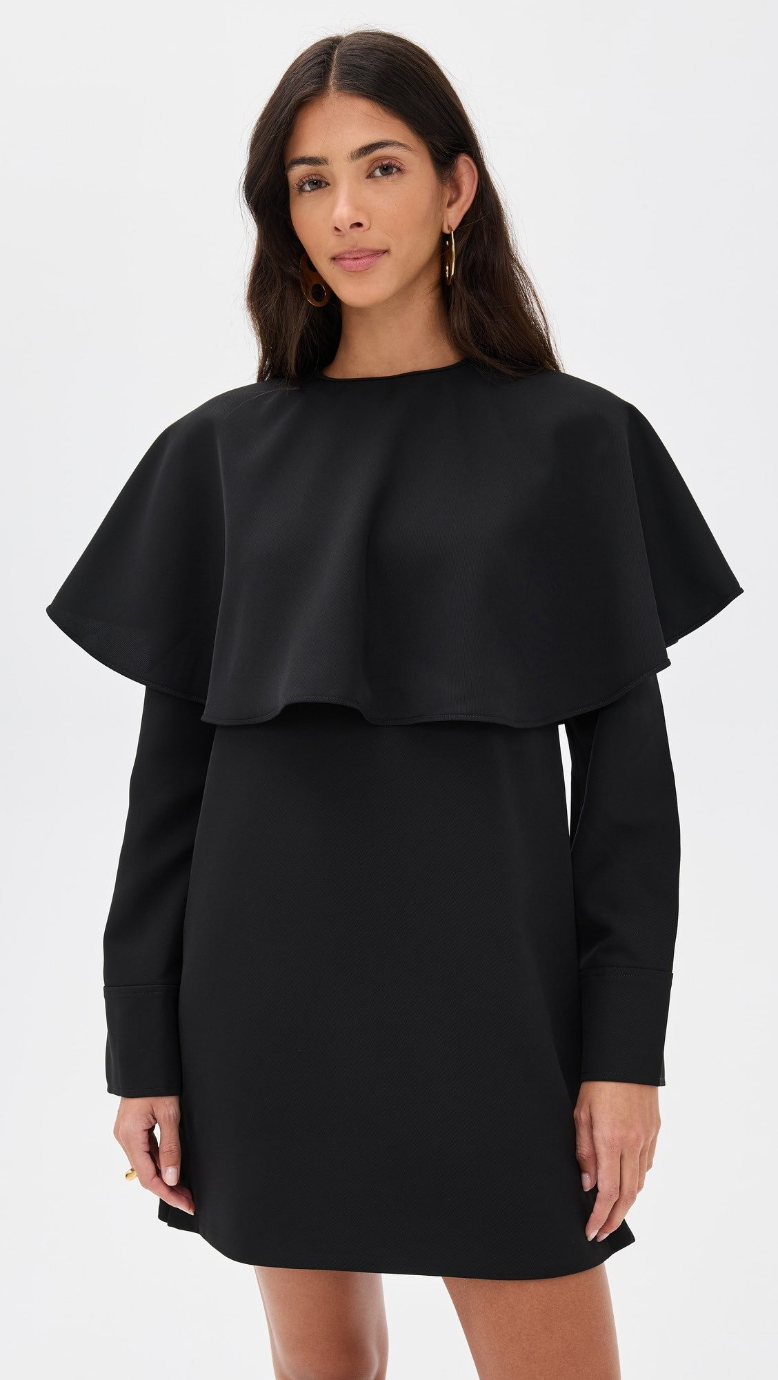 Light Twill Suiting Circle Collar Mini Dress | Shopbop