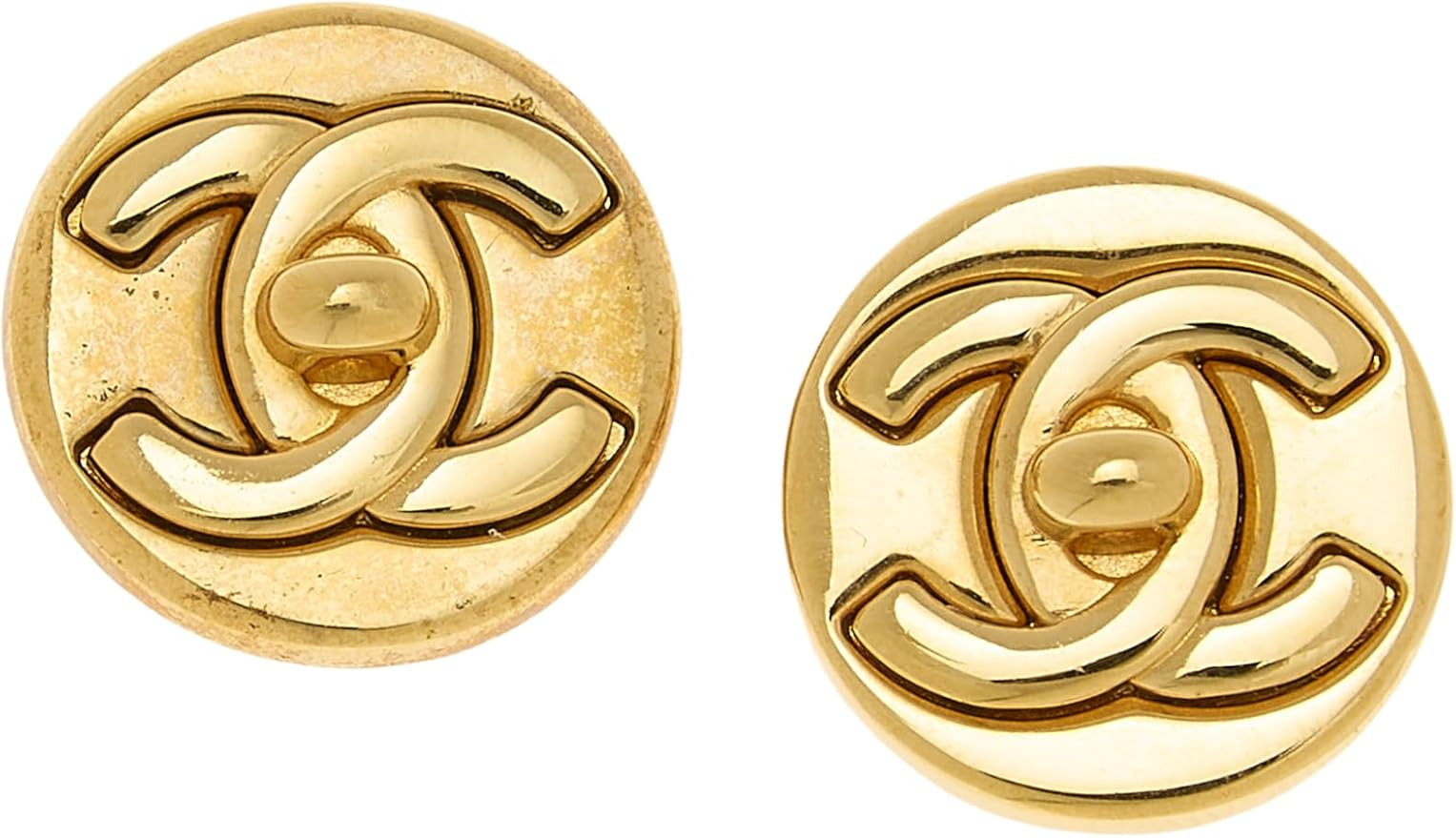 Amazon.com: Chanel, Pre-Loved 'CC' Turnlock Circle Earrings, Gold : Amazon Luxury | Amazon (US)