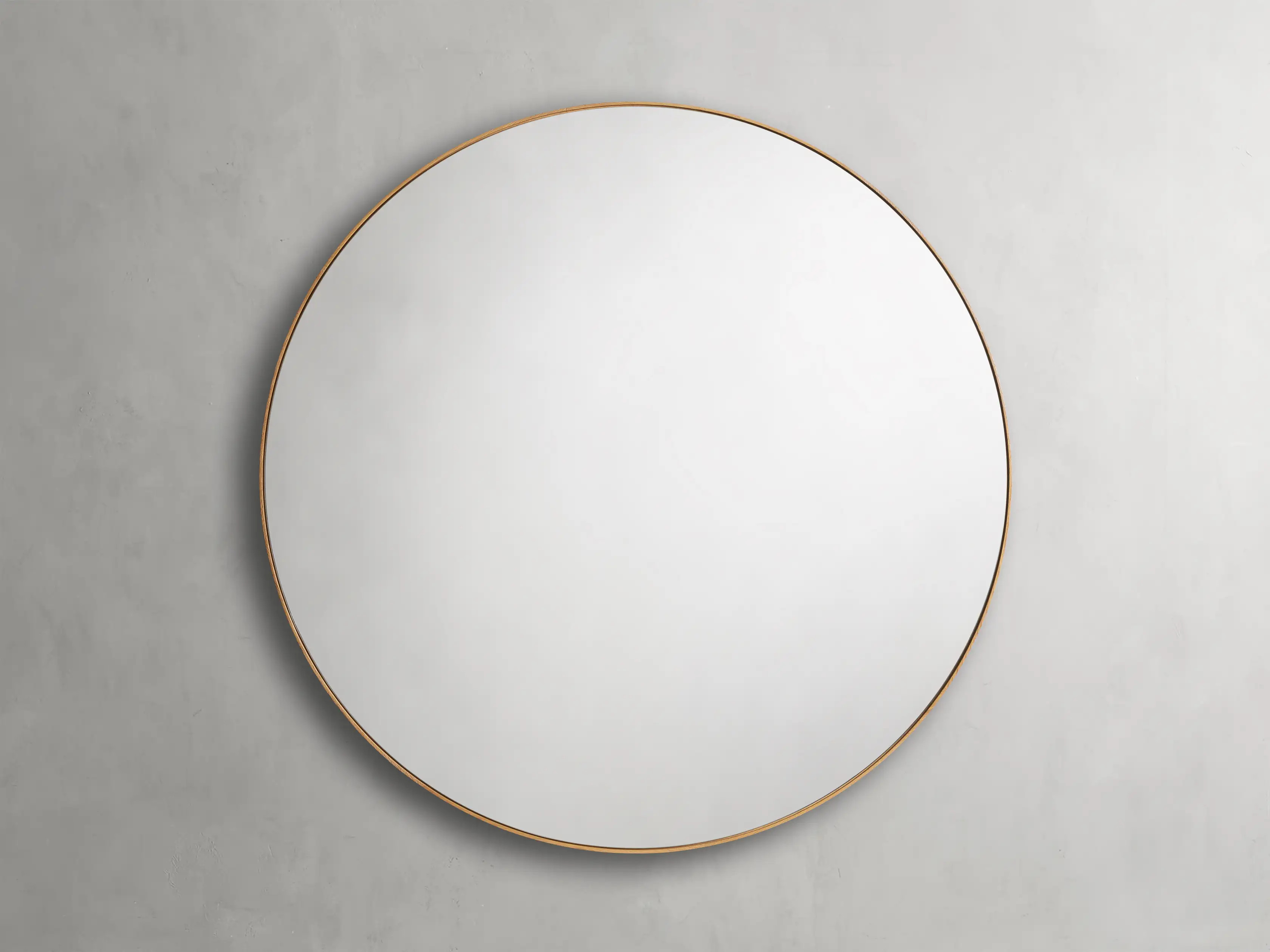 Lira Oak Round Mirror | Arhaus