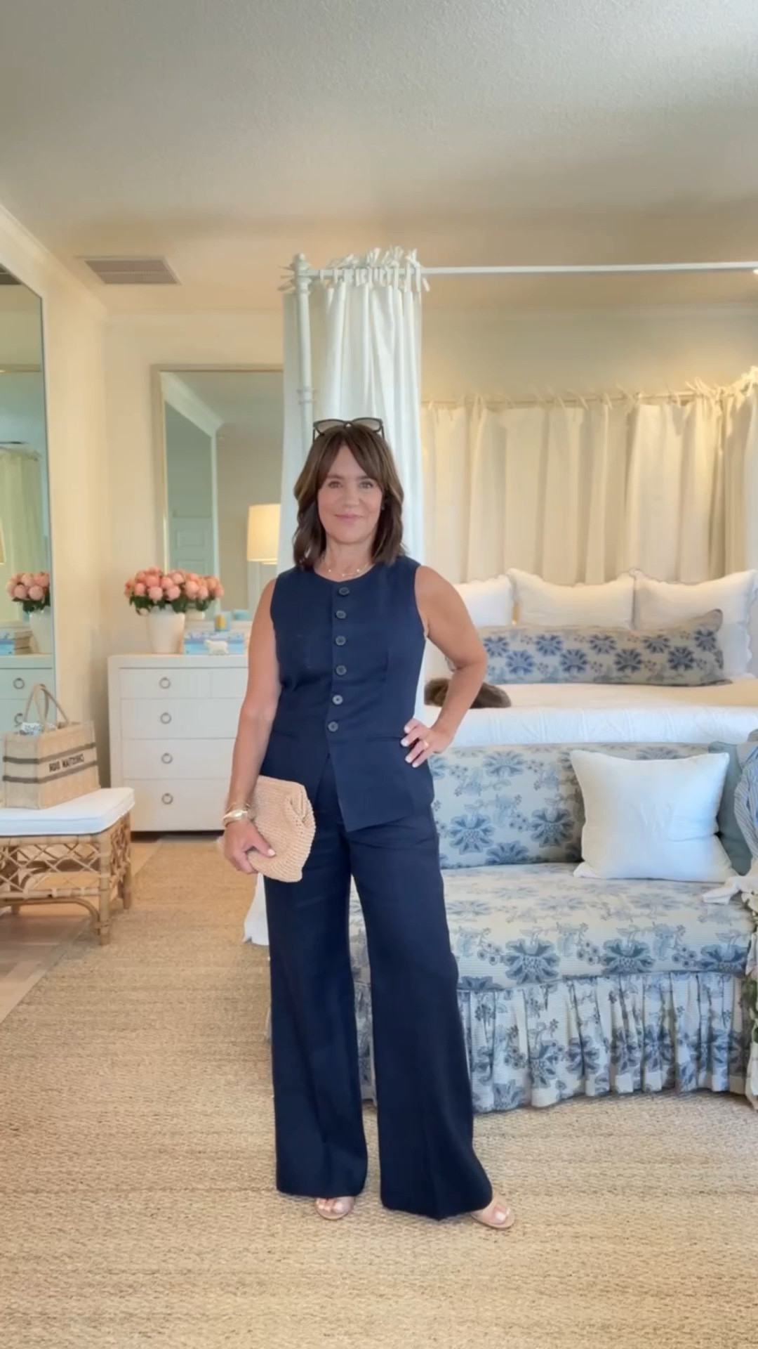 This linen set from J.Crew is so cute and perfect for hot days at the office, happy hour, you name it! Wearing xs top, petite 6 pants @jcrew #injcrew #ad

#LTKSeasonal #LTKPetite #LTKOver40