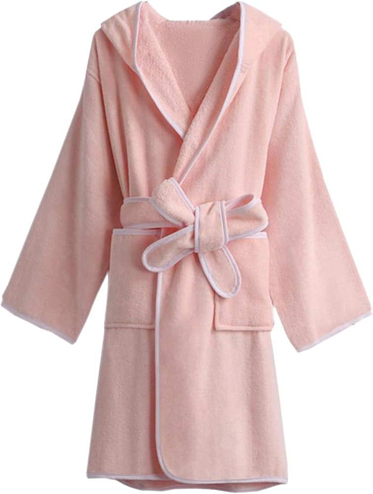 Umeyda Boys Girls Bathrobe Soft Towel Hooded Robe Kids Terry Cloth Cotton Robes, 3-12 Years | Amazon (US)