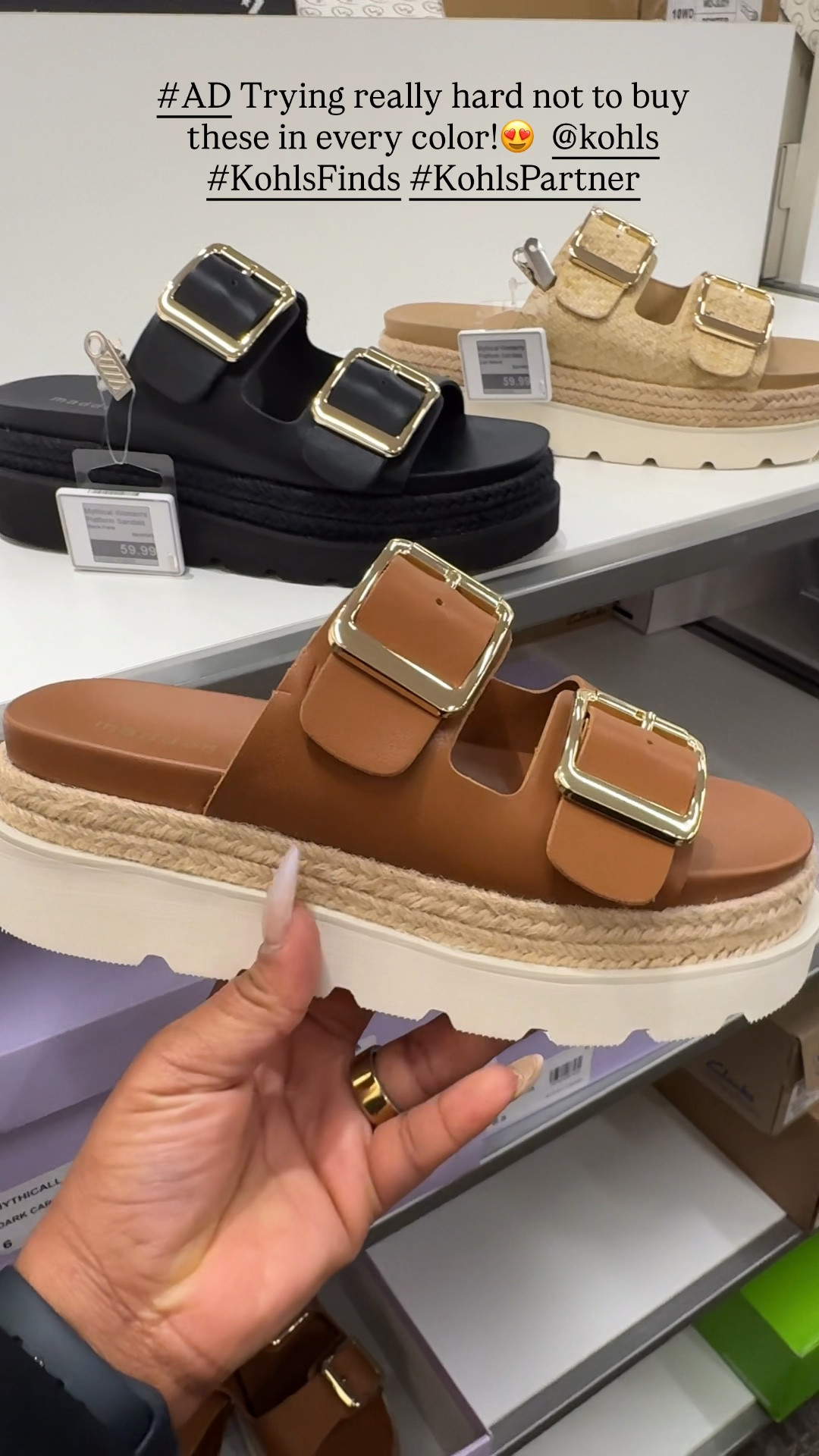 #AD Trying really hard not to buy these in every color!
@kohls
#KohlsFinds #KohlsPartner 

These platform by madden girl will make the perfect Spring sandals. Especially if you’re a wide foot baddie like me. 

#LTKMidsize #LTKootd
