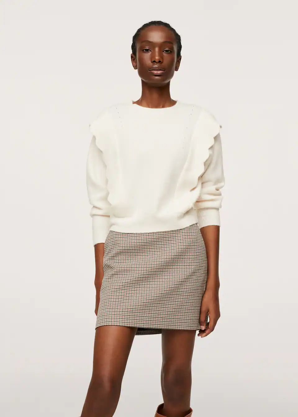 Ruffle knitted sweater | MANGO (US)