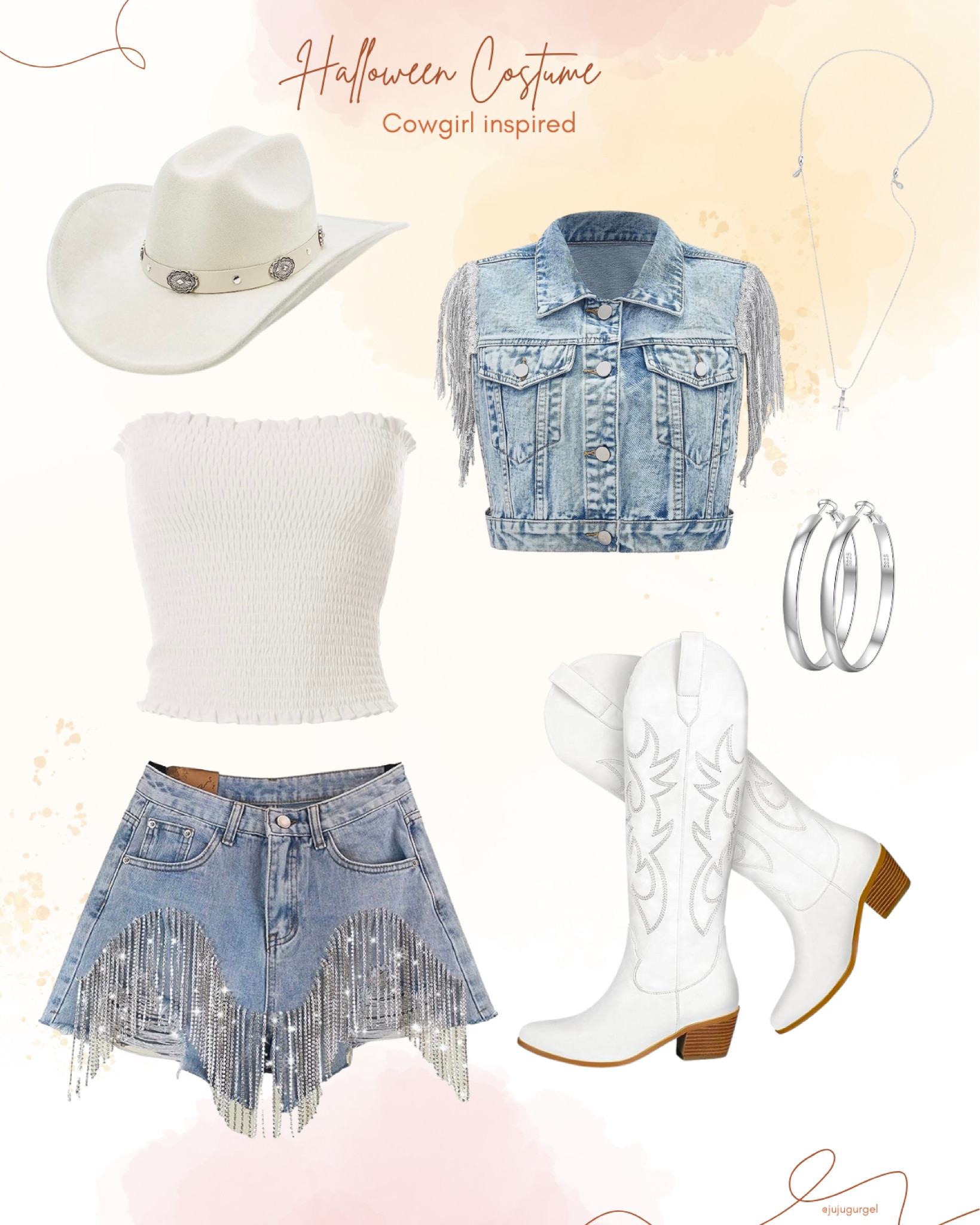 Cowgirl inspired Halloween Costume. Simple to recreate and super cute too. #halloween 

#LTKunder50 #LTKunder100 #LTKSeasonal