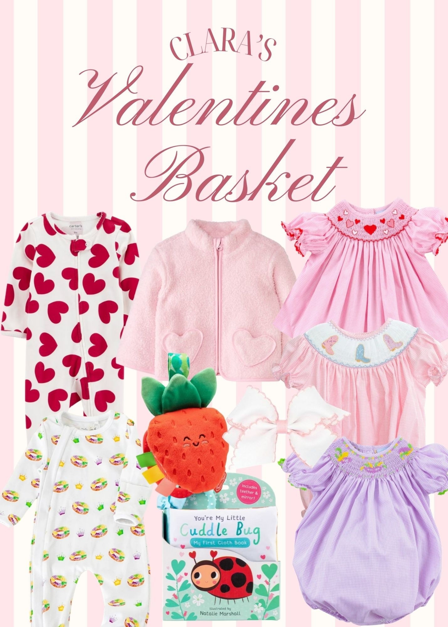 Little girls Valentines Basket / Valentines Day / Baby girl / Mardi Gras Bubble / Heart pajamas / Smocked Heart Set / Mardi Gras Pajamas 

#LTKValentine #LTKKids #LTKBaby