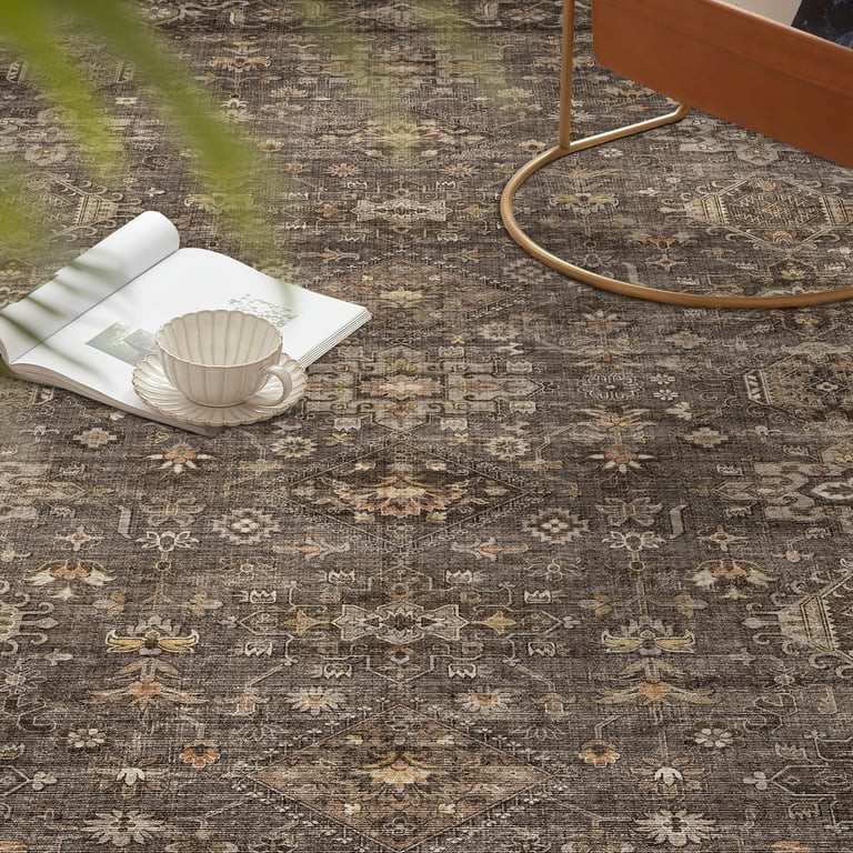 BERTHMEER 5'x7' Area Rugs for Living Room Bedroom Dining Room Farmhouse Vintage Oriental Rugs Mac... | Walmart (US)