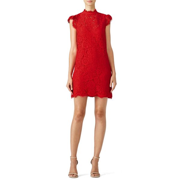 Rachel Zoe Red Kara Lace Dress red | Rent the Runway