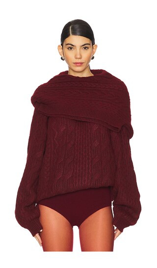 Double Sweater in Deep Red | Revolve Clothing (Global)