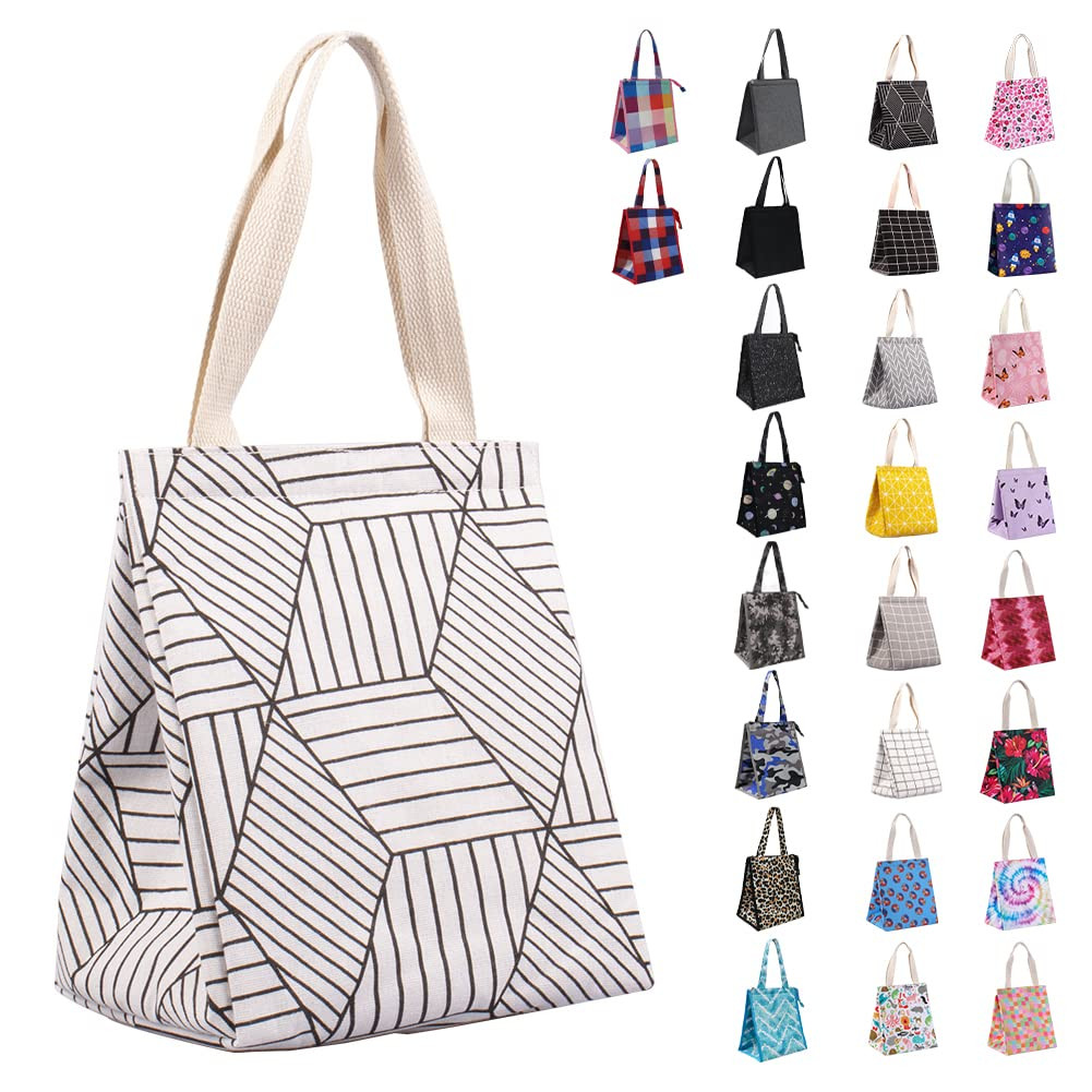 iknoe Insulated Lunch Bag for Women & Adults, 9L Foldable Wide-Open Cooler Bag with Pockets, Leak... | Amazon (US)