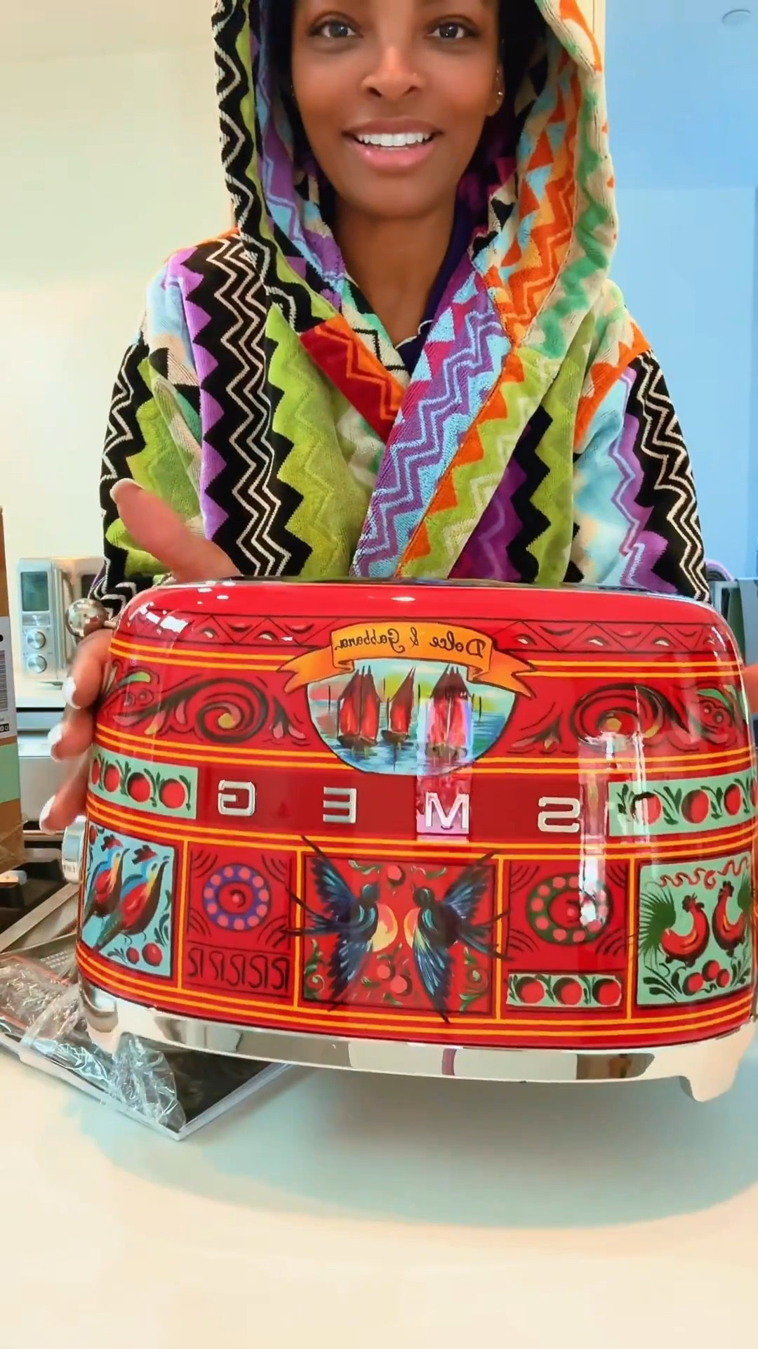 Dolce & Gabbana Smeg kitchen appliances are truly an art 🖼️ addition to any space in your kitchen 🎨 My favorite Missoni hooded robe 👘 

#LTKHome #LTKGiftGuide #LTKfoodie